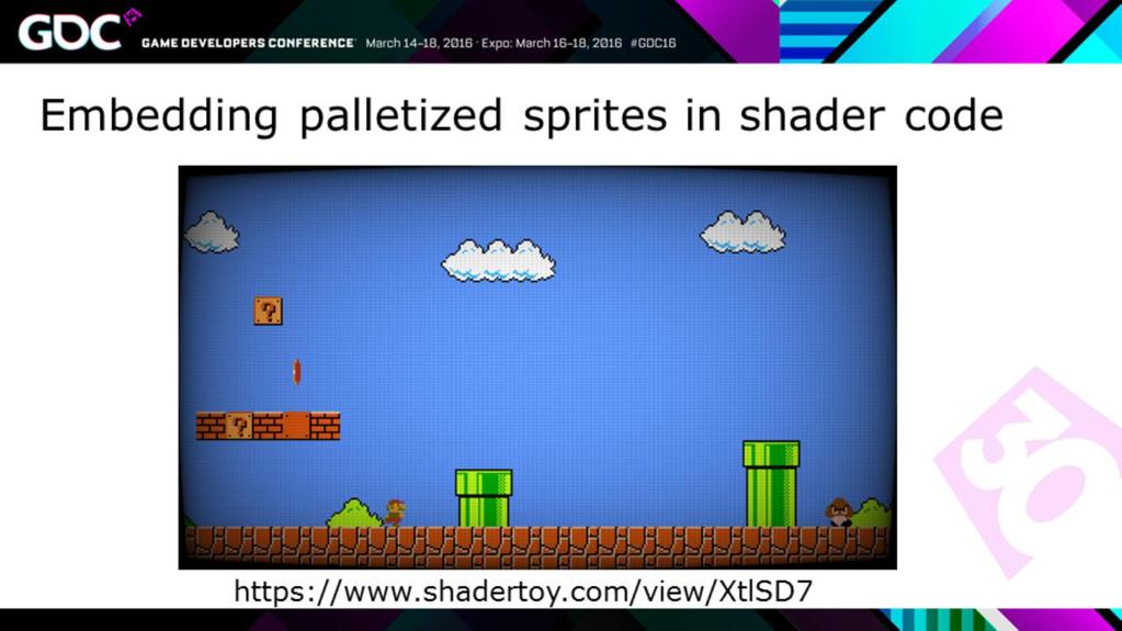 By the way it also has a less boring use case, as it s a great way for embedding palletized sprites and