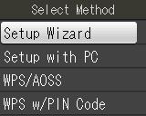 For Wireless Network Users 2 c d Mnul setup from the control pnel using the Setup Wizrd (Windows, Mcintosh nd moile devices) You must hve the wireless settings you wrote down for your network in step
