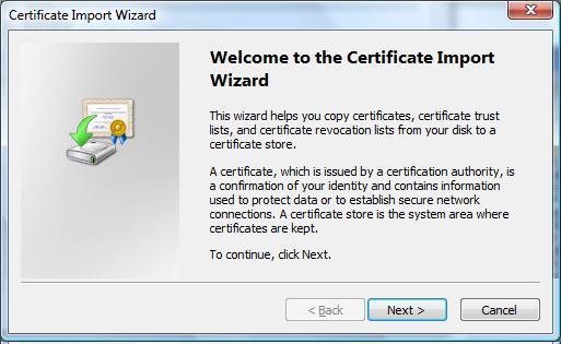 3. Click View certificates. 4.