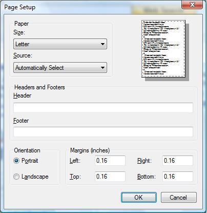 Removing Internet Explorer Header and Footer from Printed Pages When printing from within PrognoCIS, if your internet browser heading and/or footer is displaying on the printed page, it can be