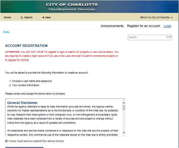 Step 1: From the Welcome screen select Register for an Account Once you are registered, if you