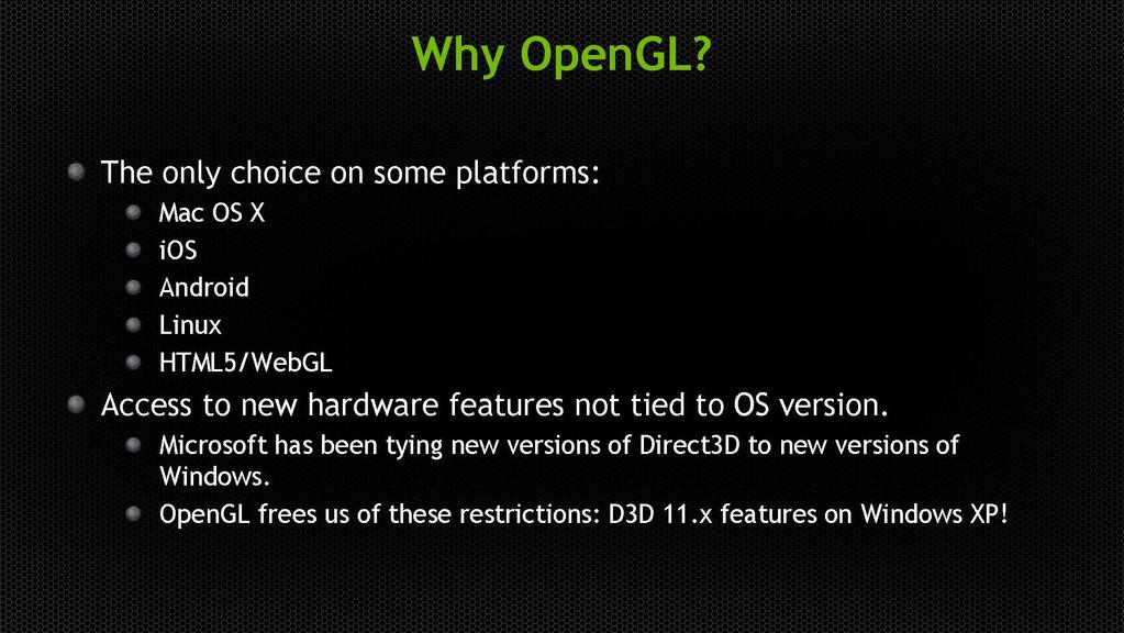 OpenGL in