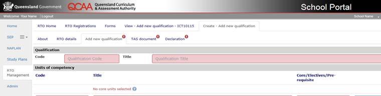 ) Wait for the correct details to appear in the RTO Details tab before moving on to Step 3. 3. Ensure all mandatory fields (highlighted in red) on the RTO Details tab are complete. 4.