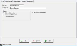 Epicor Active Planner Open Integration System Management Guide Main Tab Options Sort Key Description Tables Prompt for Parameters A sort key to identify the import configuration in the system.
