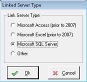 Chapter 5 - System Maintenance 3. Complete the SQL Server Linked Server Definition screen.