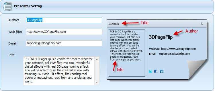 2. Auto Flip To auto flip your ebooks, you can set "Yes" in "Auto Flip->Enable" option; then define the Flip Interval
