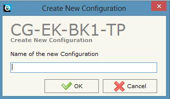 5.1 Creating a new project or modifying a saved project The application program allows you to create a new configuration or open an existing one using the buttons called New Configuration and Open