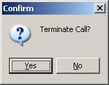 Once the number has been selected, press OK and the equipment will make the call (a message will be displayed indicating that a connection has been established): When a call is received, the on/off