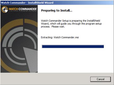Installing Watch Commander and Related Services After any prerequisites have been installed, the Preparing to