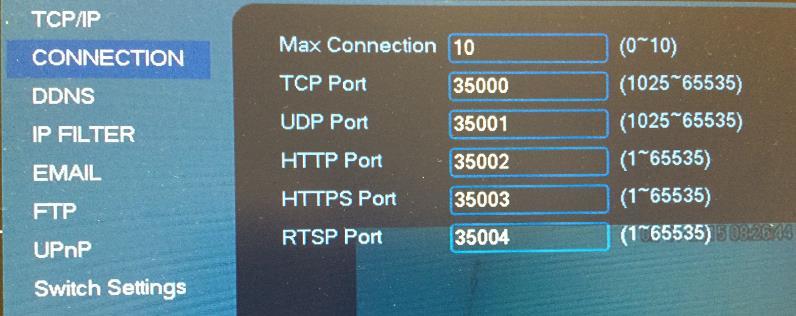 4 If the default TCP port 4000 is already in use it can be changed here as well Set Max Connections to the Maximum allowed (for example on the DNR400 the Maximum is 10) Click save/apply to ensure no