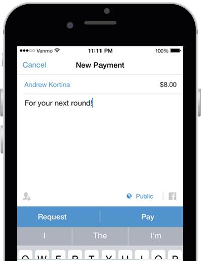 Created in 2009, and purchased by PayPal in 2013, Venmo allows for payments to be made between individuals, without additional fees and restrictions, in a social network format.