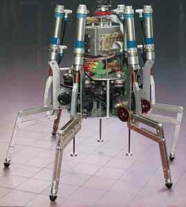 the star of the current crop of two-legged robots. It is outfitted with 50 degrees o freedom of motion and 78 microprocessors.