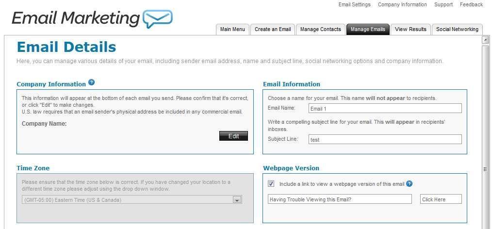 Click on to delete an email from the list of existing emails Click on to preview your email Click on to make a copy of the email TO DELETE AN EMAIL: 1.