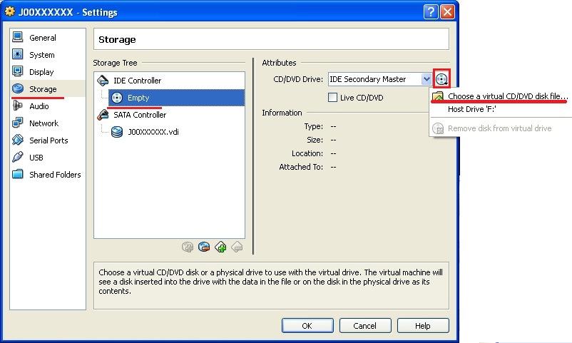 create your VM. 10. After your VM appears on VirtualBox Manager s screen highlight the VM and click on Settings. 11.