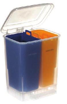 Bucket with Color Pedal and Lid Lids available in yellow,