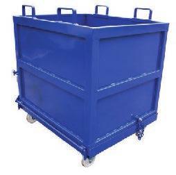with Wheels Solid waste collecting container with  After unloading the