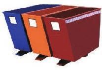 Solid Waste Dumping Container with Independent Flipper Solid waste