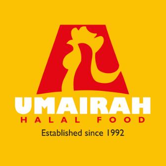 Umairah Halal Food Yuhua Market & Hawker Centre Jurong East Blk 347 Ave 1 #01-19 Tel: 9457 6735/9455 5721 Email: enquiry@umairah.com Website: www.umairah.com Business Reg.