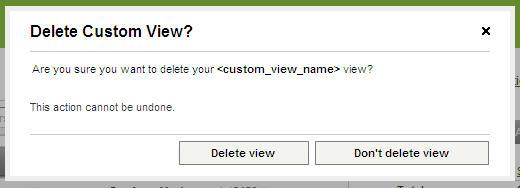 Delete Custom View To delete the name or the payees included in the custom view, select the delete option from the Payee drop-down menu The Delete Custom View?