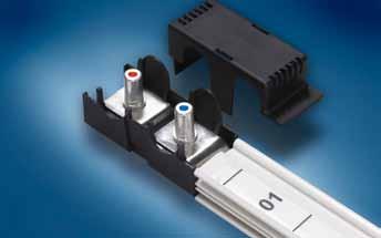 COWN LINE Power Bus Bar Distribution System Bus Bar Options : APID LOCK Connectors Currents up to 300 A Current rating up to 300 Amps Up to 3/0 (95 mm 2 ) cable VDE Finger Proof Flammability UL 94