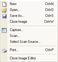 Menu & Toolbar ScreenHunter Image Editor menu and toolbar provide a convenient way for viewing and editing