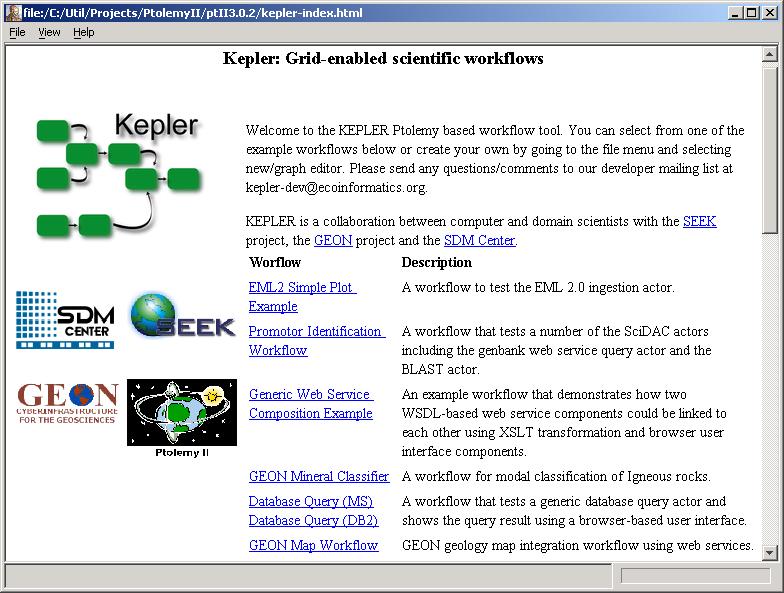 Kepler provides a large variety of scientific tools, such as: - Access to local and remote data through web and grid services.