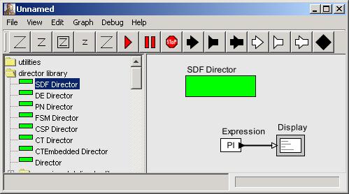 the flow (directors are further discussed later on). Expand the director library and drag the SDF Director onto the canvas.