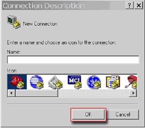 2. A New Connection dialog box ap