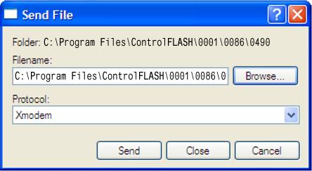 12. With the file name highlighted, click Open so it appears in the Filename data field in the Send File dialog box. 13.