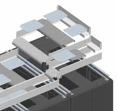 eatures: very modular and extremely flexible robust design integrated radius for cable entry into rack new roof with cable entry at the side cable trays and wire baskets available suitable for M and