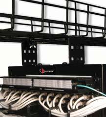 Open Compatibility Rack mount solution attaches to all common overhead cable tray and ladder rack systems, including Siemon s RouteIT system.