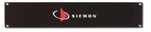 Panels are blank on one side and feature the Siemon logo on the other side. height: See U information, width: 483mm, depth: 152mm SBH-3.
