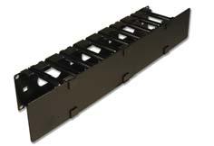 ) Note: Aluminum racks are available (P/N: RS-07) and intended for use with connecting hardware and cable managers only. For mounting of active equipment, steel racks are recommended.