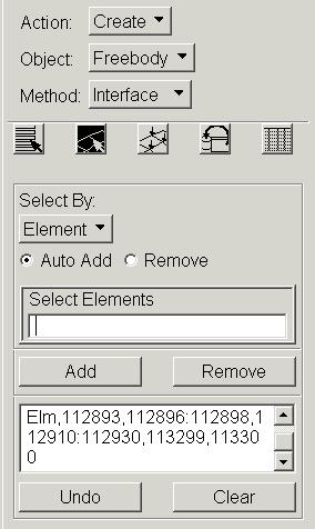 Thus, select nodes along the cut edge (a) (a) Select elements that join the cut