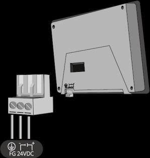 MT8050iE series 3 Installation Instructions Installation Instruction Secure the operator panel in position, using all the fastening holes and the provided brackets and screws: (A) 1 Installation and