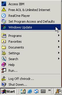 Windows Update Estimated Time: 15 minutes Objective Equipment Scenario Procedures To update service packages in Windows 2000.