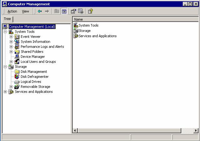 Windows 2000 Professional system administrators typically use the Computer Management Window to complete a majority of their administration tasks.