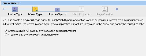 1) Go to Content Administration -> Portal Content -> sample (the folder which we have created above) and then right click and choose Web dynpro Java Application There are two types of iviews, Select