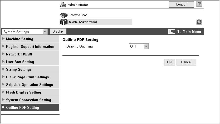 10 Configuring Outline PDF Settings 10.18 10.18 Configuring Outline PDF Settings Configure settings to outline graphics when creating an outline PDF.