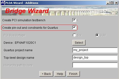 2.3. SETTING UP QUARTUS PROJECT u It is highly recommended that you use a suitable constraints file in order to get optimal timing performance and chip layout.