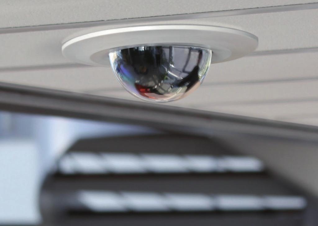 Basler s dome cameras are especially energy efficient. All camera functions, including the fan and heater, can be powered using standard PoE (Power over Ethernet IEEE 802.3af Class 0).