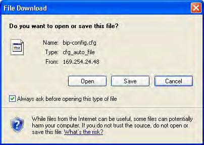 3. A File Download window will open as shown below. Click the Save button in the dialog box. 4.