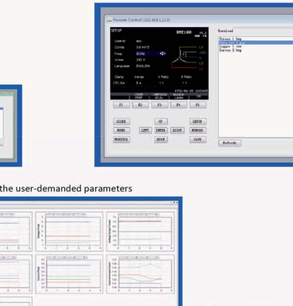 10 Logger Record the measuring data as selectable parameters and interval,
