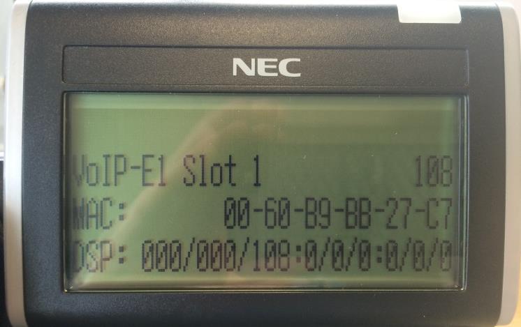 The new VoIP channels should then be allocated on the GPZ- IPLE and can be confirmed by pressing Feature + 4