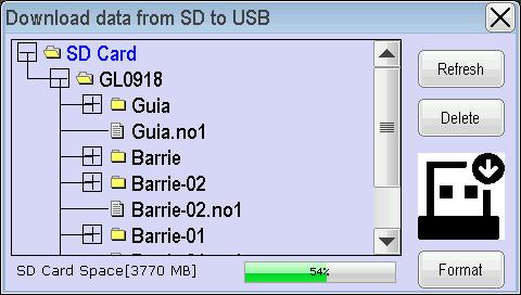 SD USB Tips: Each area has a folder to store its spray data. Area files have file extension.no1. Data folders have no extension.