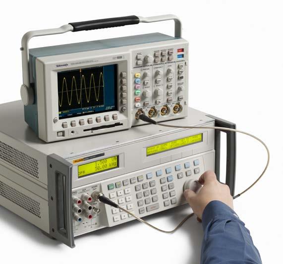 Wide workload coverage in the lab or in the field 5522A features at a glance Calibrates a wide variety of