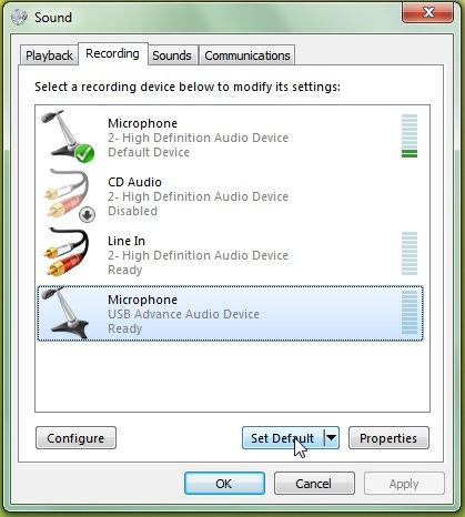 If you find that your microphone is not recording it might be because the volume is set too low or muted