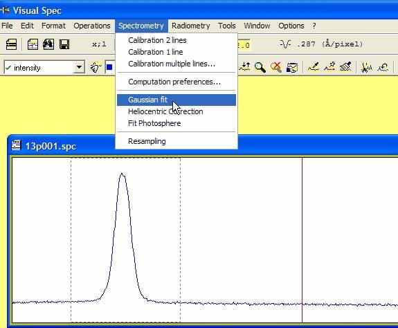 Tools Other aids to identification While the program is running, other calls to the database of atomic spectral lines can be made using the button containing the question mark.