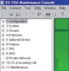 1 Starting the Hybrid IP-PBX (for KX-TDA30) in the Installation Manual and restart the PBX. c. Repeat steps 2 to 4 to restart the Maintenance Console. 7.
