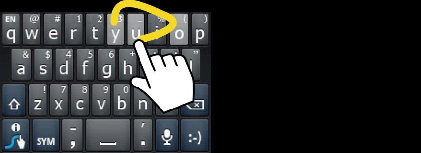 Tip: For tips on using Swype, touch the Swype key and follow the onscreen information.